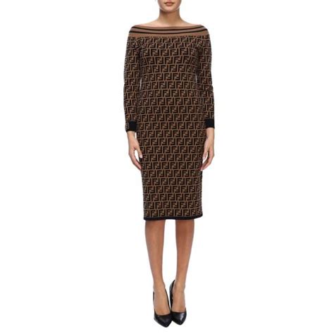 fendi multicolor jersey dress|Fendi Maxi dresses for Women .